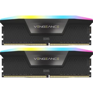 vengeance ddr5 led 32gb black 6000mhz – high speed rgb gaming memory ram