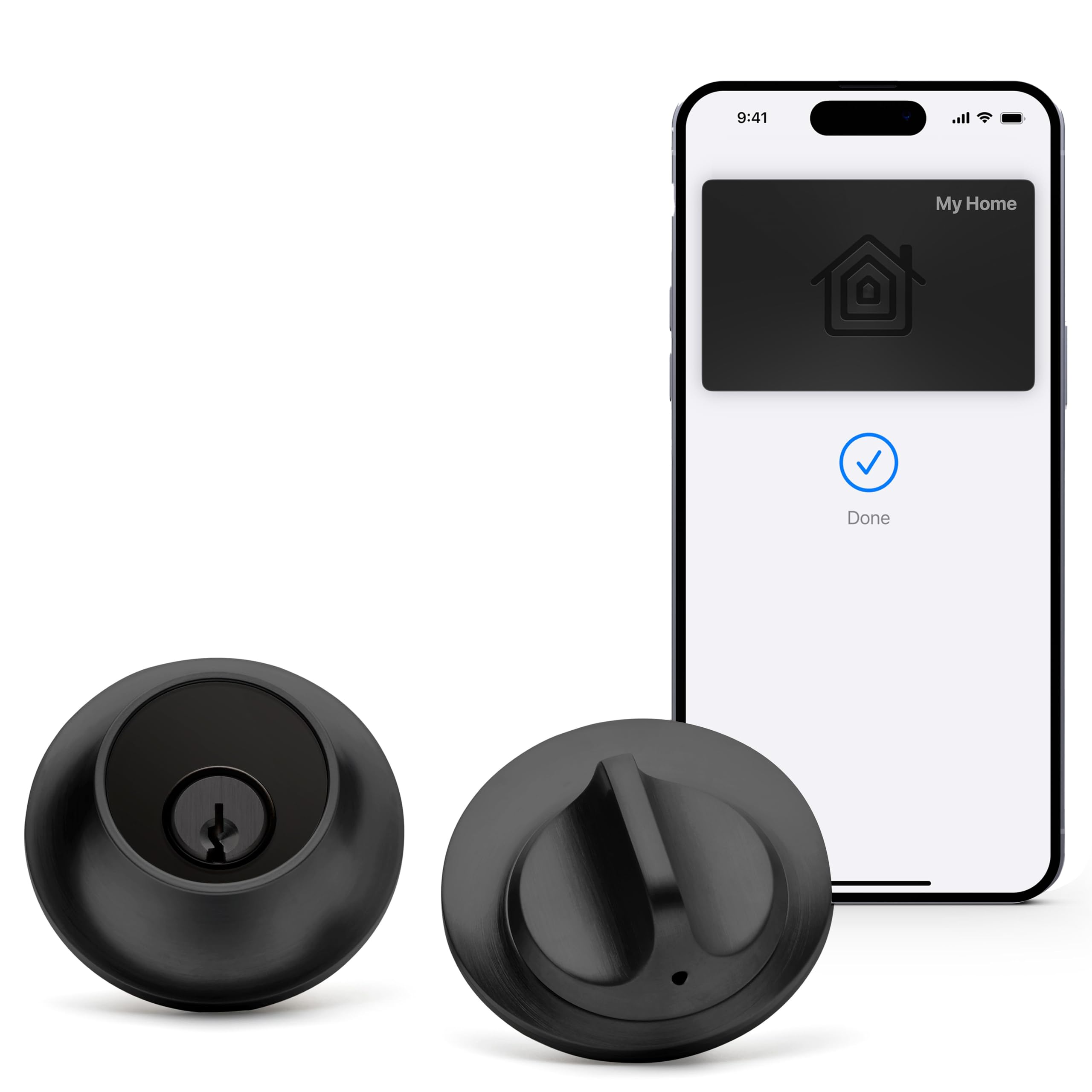 Level Lock+ (Matter) with Apple Home Keys Support – Matte Black